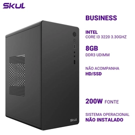 Computador B300 Core I3 3220 3.30ghz Memória 8gb Ddr3 Sem Hd/ssd Fonte 200w