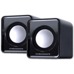 Caixa De Som Usb Chinamate Cubo - Preta - Cm250