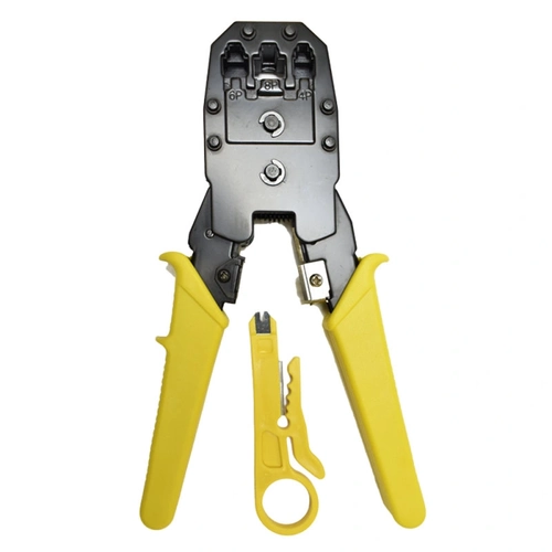 Alicate De Crimpar Evus 3x1 Com Rj45/ Rj11/ Rj12