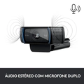 Webcam Logitech C920s Full HD 1080p, Widescreen 1080p, Proteção de Privacidade, Microfone Embutido, Preta - 960-001257