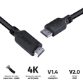 Cabo Displayport x HDMI 2.0 Pcyes 2 Metros - PDPHM-2