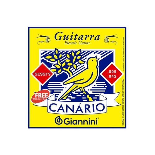 Encordoamento para Guitarra Canario Tensao Media  .009 - Gesgt9