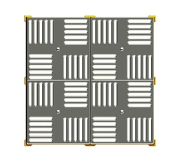 Dreno De Fundo Caixilho 30 X 30 Cm Inox Inaqua