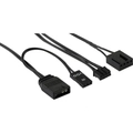 Kit 3 Coolers Duo 12 Pro Argb + Hub + Controle Aerocool