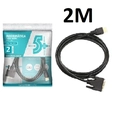 Cabo Dvi (24+1) P/ Hdmi Macho 2m Preto