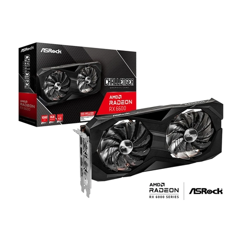 Gpu Asrock Amd Radeon Rx 6600 Challenger d 8g 128bits (rx6600 Cld 8g) 90-ga2rzz-00uanf
