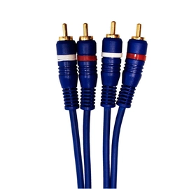 Cabo 2 + 2rca 1m Emborrachado Azul Loud