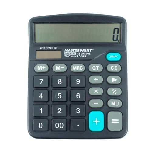 Calculadora Eletrônica 12 Dígitos MP 1086 Masterprint