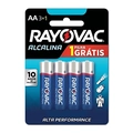 Pilha Alcalina Rayovac Tamanho Aa  Com 4 - Leve 4 Pague 3