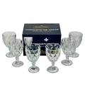 Conjunto de Taças Cristal Ecológico Diamante 330ml Com 6 Peças Transparente - Bela Flor