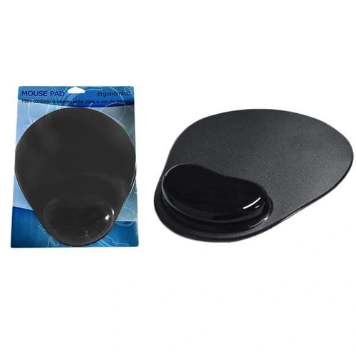 Mouse Pad com Apoio de Pulso Preto - MP0006B