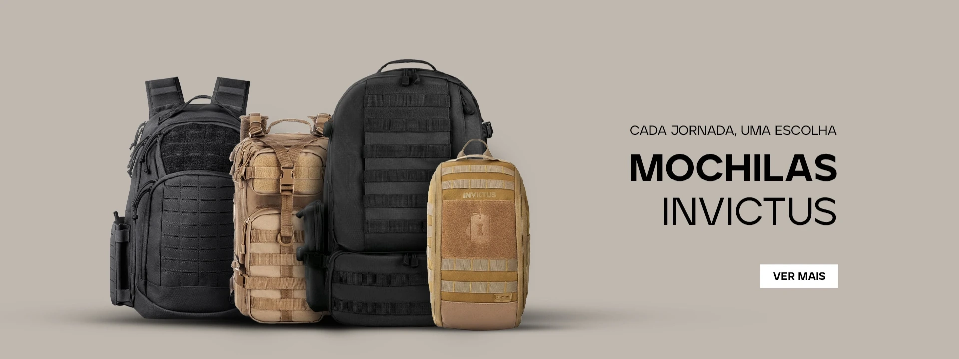 Mochilas Invictus - Cada Jornada Uma Escolha