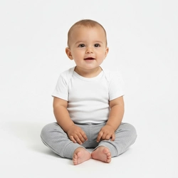 Mijão 100% Algodão Bebê Taita Unissex - Cinza