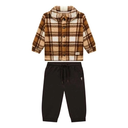 Conjunto Jaqueta em Pelo Tedy Onda Marinha - Masculino