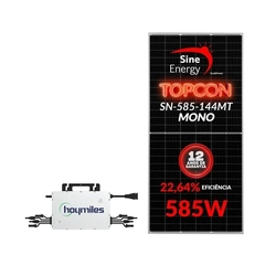 Gerador Solar Micro Hoymiles 4,10 Kwp Mon. 220v Fibromadeira (4k/585w)