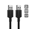 Cabo de Dados Usb a 2.0 m para Usb a 2.0 m - 2 Mts - Puam2-2