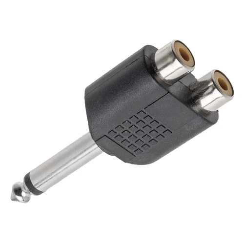 Adaptador Femea Rca Dupla Para Plug P10 Mono