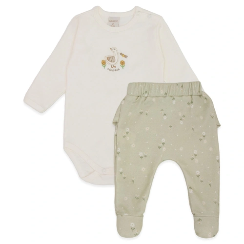 Conjunto Body Manga Longa Bordado e Mijão Babadinho Suedine Feminino - Little Sweet