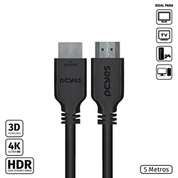 Cabo Hdmi Pcyes 2.0 Macho 5 Metros - Phm20-5