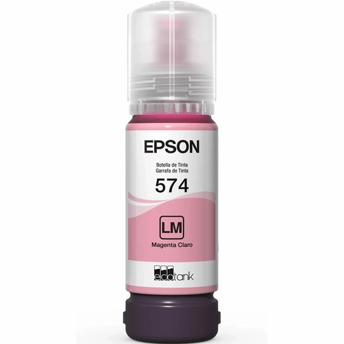Garrafa para Ecotank Magenta Claro, T574, T574620, Epson