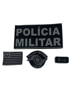 KIT emborrachado - logo monocromático - 4 Peças