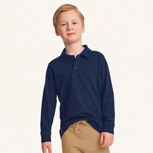 Camisa Polo Manga Longa Fakini - Masculina