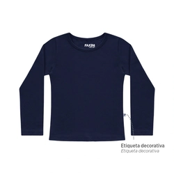 Camiseta Manga Longa Básica Fakini - Feminina