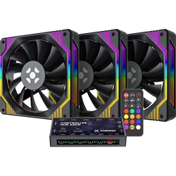 Kit Cooler Gabinete Fortrek Frosty ARGB Preto - 84966