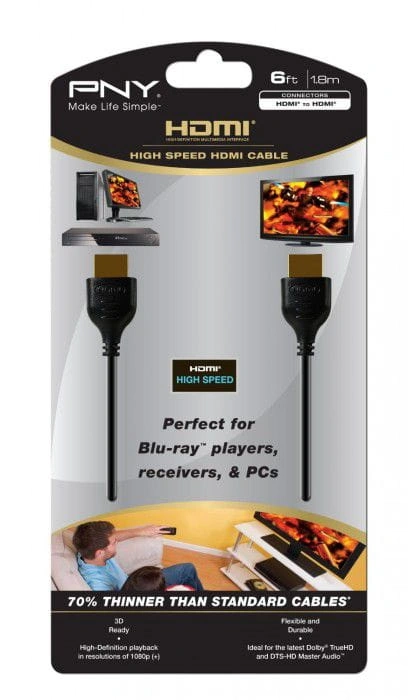 Cabo Hdmi Ultra Fino Ch-P10-A06-H 1,8M Pny