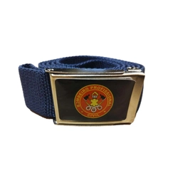 Cinto Social Bombeiro Fundo Preto - 1,20m Verde Pétroleo (Resinado)