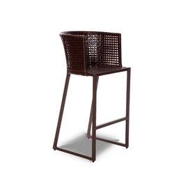 Banqueta de Fibra Sintética e Alumínio  Pintura Epóxi Minas