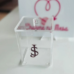 Porta Objetos P com tampa - Logo alto relevo inicial ou desenho