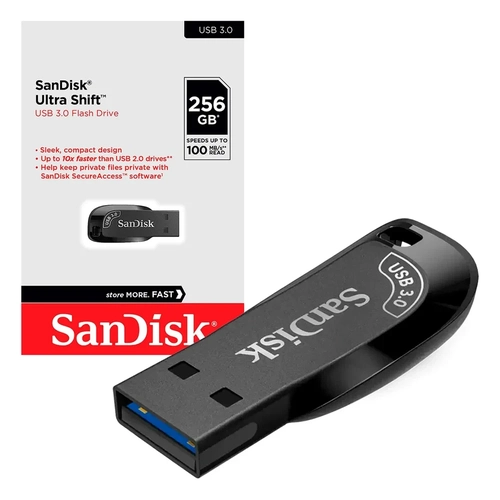 PEN DRIVE ULTRA SHIFT USB 3.0 256GB - SANDISK