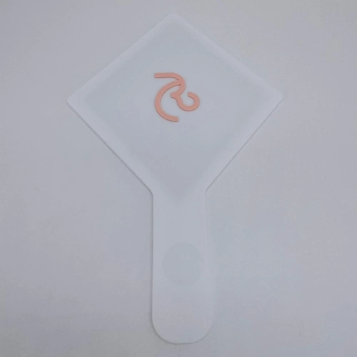 Espelho Branco M - Logo alto relevo inicial ou desenho