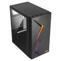 Gabinete Gamer Vinik Twin Edge Preto Lateral Acrilico - Ggteacbk