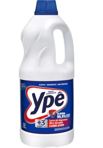 Água Sanitária Ypê Cloro Ativo 2L