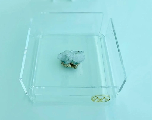 Porta guardanapos logo e puxador em pedra natural - Logo alto relevo inicial ou desenho