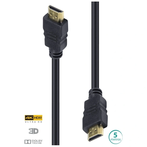 Cabo Hdmi 2.0 4K Ultra HD 3D Conexão Ethernet 5 Metros - H20-5