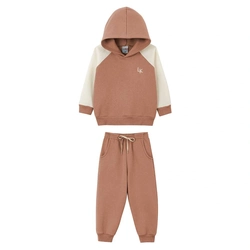 Conjunto Blusão Raglan com Capuz e Calça Moletom Lik Kids - Masculino