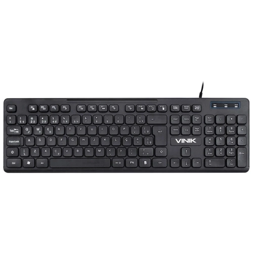 Teclado Usb Multimidia Slim Chocolate Vinik - Cabo 1.8m - Vinik - Tc100