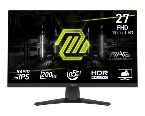 Monitor Gamer MSI MAG 272F, 27'', Full HD, Rapid IPS, 200Hz, 0.5ms - 9S6-3CE51T-002