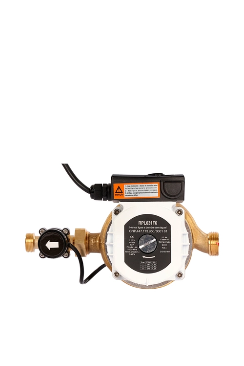 Pressurizador Rinnai Rls 245w Latão Fluxostato 220v Branco