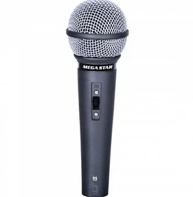 Microfone Megastar DEH 355 com Fio - Cinza