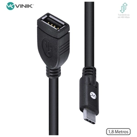 Cabo Usb Tipo c x Extensor Usb a Fêmea 2.0 1.8 Metros - C20uaf-2