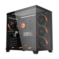 Gabinete Gamer Pcyes Forcefield Max Black Vulcan - GFFMAXBV