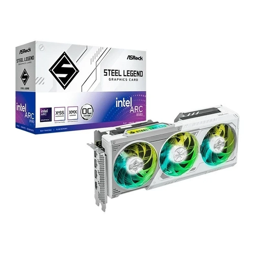Placa de Vídeo 12gb Arc B580 Asrock Steel Legend - 90-ga5czz-00uanf