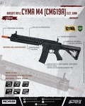 Rifle Airsoft CYMA M4 (CM619A) Elétrico 6MM Bivolt