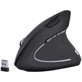Mouse Sem Fio Recarregavel 2.4 Ghz Vertical Ergonomico Ortopedico Power Fit 1600 Dpi Preto Usb - Pm300