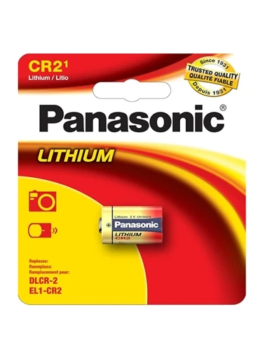 Bateria Lithium CR2 - Panasonic 3V. cartela com 1 unidades.