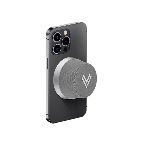 Caixa de Som Bluetooth Hi Level Magwave, Mini Speaker Magnético, Prata